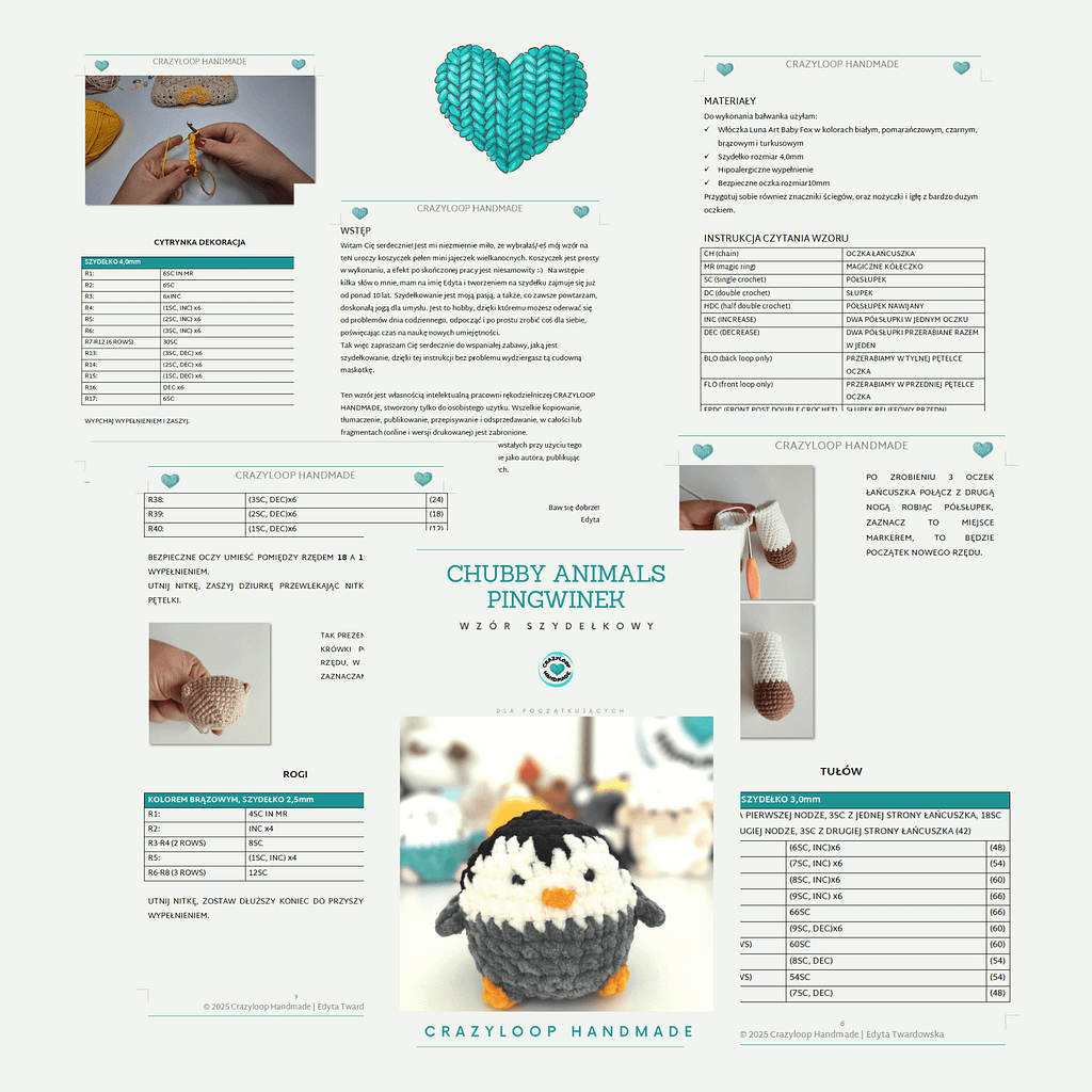 ZAPISZ SIĘ NA NEWSLETTER CRAZYLOOP HANDMADE DO GRUPY WZORY SZYDEŁKOWE