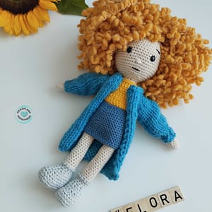 lalka robiony ręcznie na szydełku, maskotka miś amigurumi