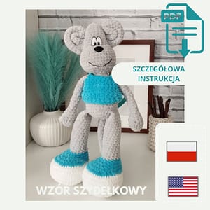 Wzór szydełkowy PDF Myszka